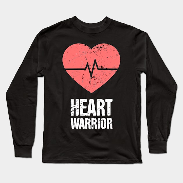 Heart Warrior | Heart Surgery Design Long Sleeve T-Shirt by MeatMan